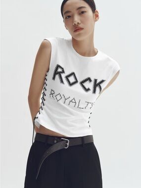 Stella McCartney x H&M Lace-Up studded Top
